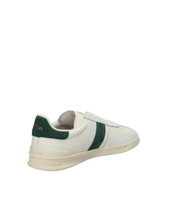 Polo Ralph Lauren HTR AERA Sneaker in pelle e camoscio Bianco e Verde Polo Ralph Lauren HTR AERA Sneaker in pelle e camoscio Bianco e Verde