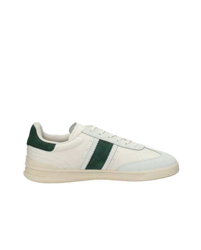Polo Ralph Lauren HTR AERA Sneaker in pelle e camoscio Bianco e Verde Polo Ralph Lauren HTR AERA Sneaker in pelle e camoscio Bianco e Verde