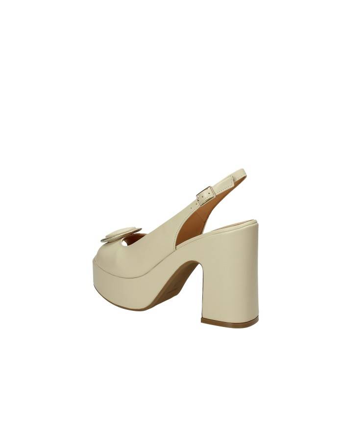 Gianmarco Sorelli 2207 Sandalo con tacco e plateau Off White Gianmarco Sorelli 2207 Sandalo con tacco e plateau Off White