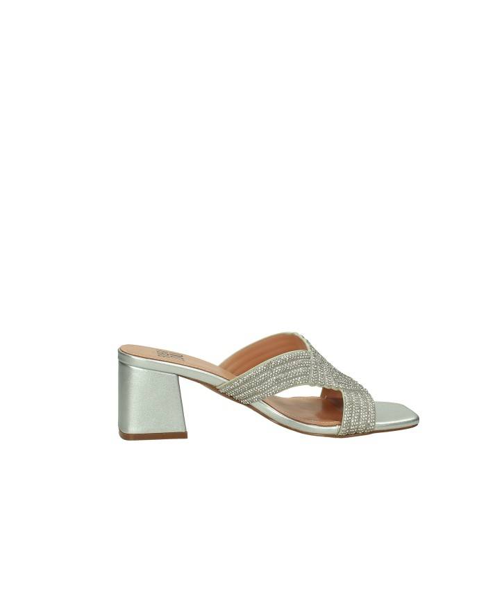 Bibi Lou 840Z00HG Sandalo scalzato in laminato con tacco Argento Bibi Lou 840Z00HG Sandalo scalzato in laminato con tacco Argento
