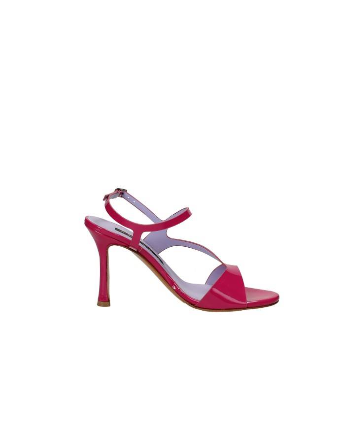 Albano 5061 Sandalo con tacco in vernice Fucsia Albano 5061 Sandalo con tacco in vernice Fucsia