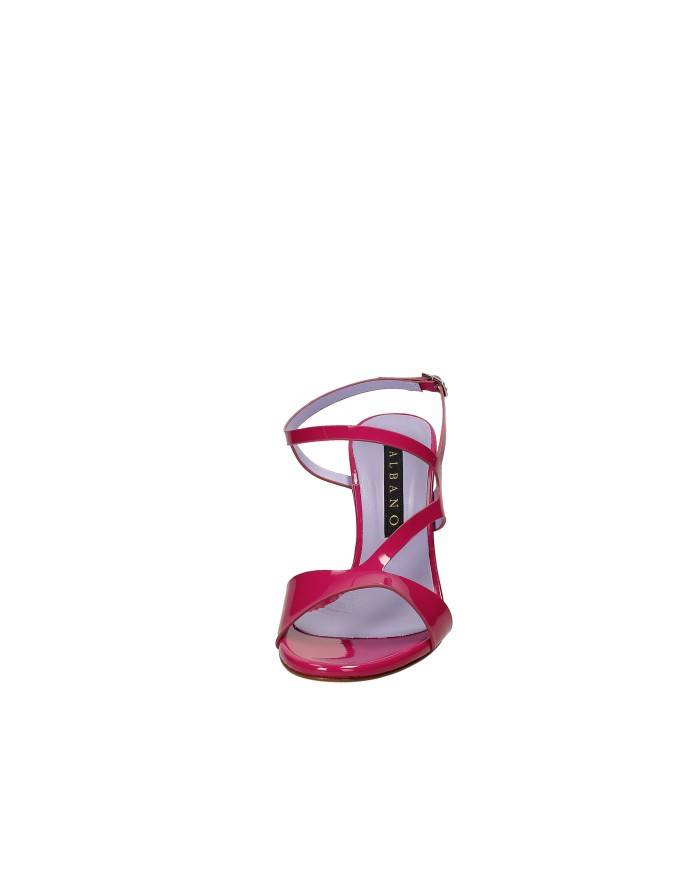 Albano 5061 Sandalo con tacco in vernice Fucsia Albano 5061 Sandalo con tacco in vernice Fucsia