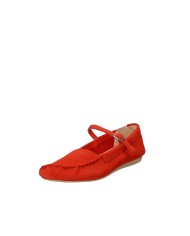 Clarks Freckle bar Ballerina in camoscio Rosso