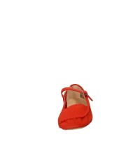 Clarks Freckle bar Ballerina in camoscio Rosso