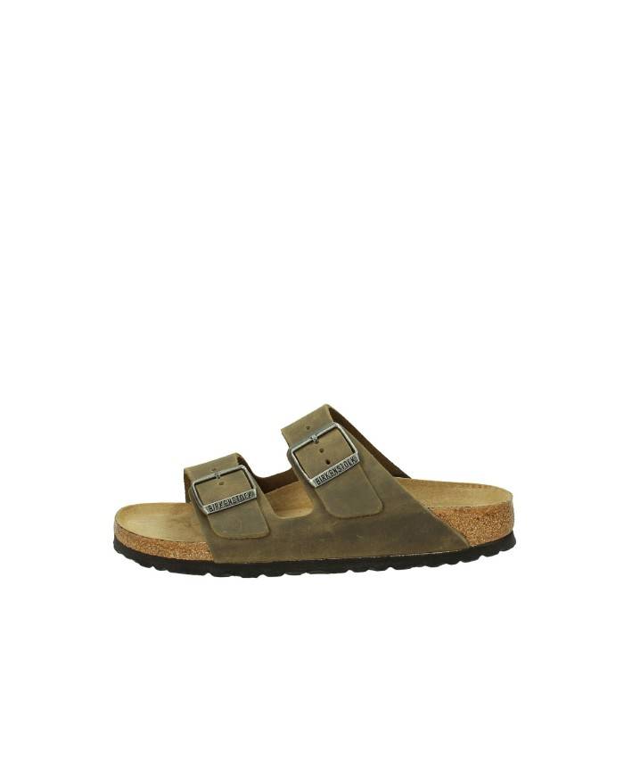 Birkenstock Arizona.1019377 Sandalo classico in nabuk oliato Khaki Birkenstock Arizona.1019377 Sandalo classico in nabuk oliato Khaki
