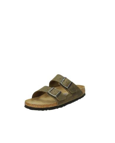 Birkenstock Arizona.1019377 Sandalo classico in nabuk oliato Khaki Birkenstock Arizona.1019377 Sandalo classico in nabuk oliato Khaki