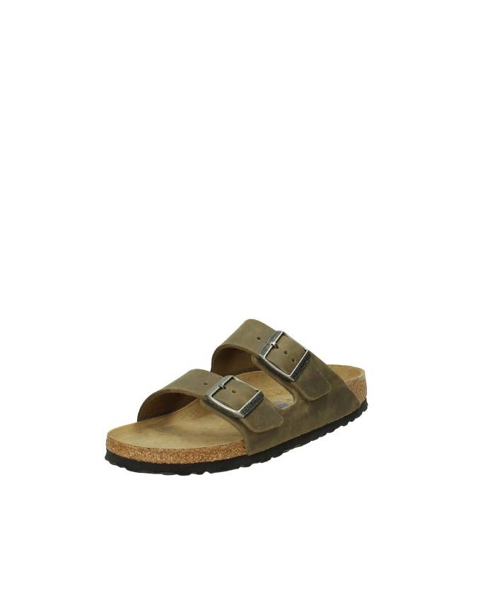 Birkenstock Arizona.1019377 Sandalo classico in nabuk oliato Khaki Birkenstock Arizona.1019377 Sandalo classico in nabuk oliato Khaki