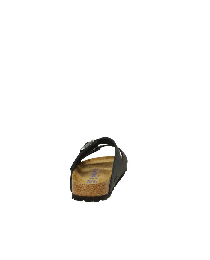 Birkenstock Arizona.752483 Sandalo classico in nabuk ingrassato Nero
