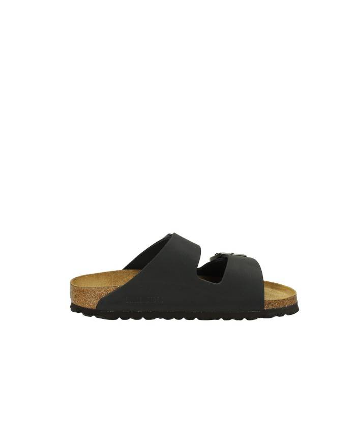 Birkenstock Arizona.752483 Sandalo classico in nabuk ingrassato Nero