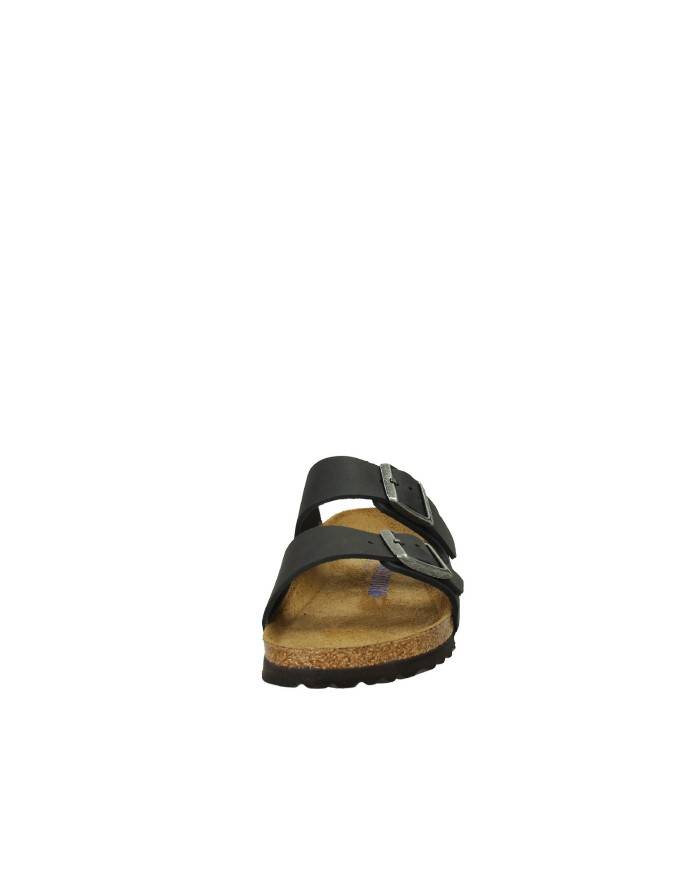 Birkenstock Arizona.752483 Sandalo classico in nabuk ingrassato Nero
