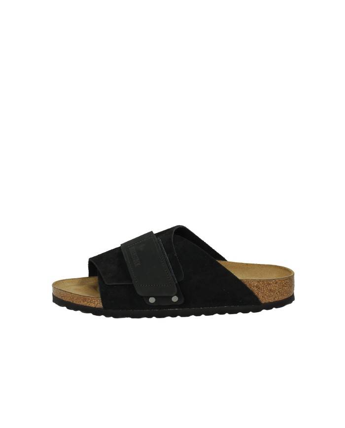 Birkenstock Kyoto.1022566 Sandalo in nabuk e camoscio chiusura a strappo Nero Birkenstock Kyoto.1022566 Sandalo in nabuk e camoscio chiusura a strappo Nero