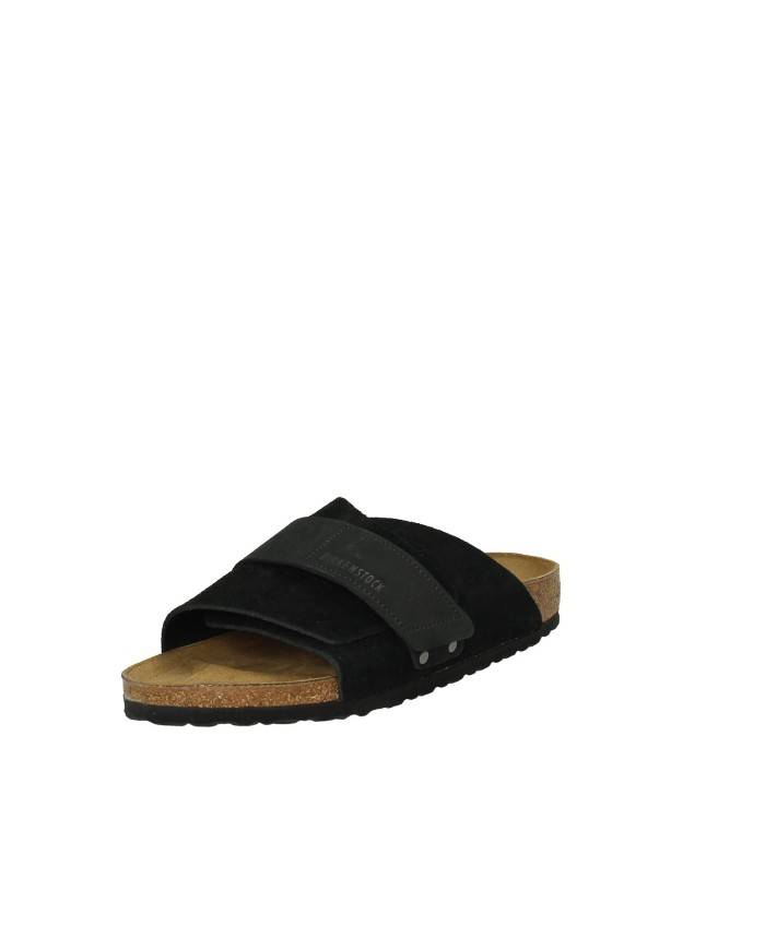 Birkenstock Kyoto.1022566 Sandalo in nabuk e camoscio chiusura a strappo Nero Birkenstock Kyoto.1022566 Sandalo in nabuk e camoscio chiusura a strappo Nero