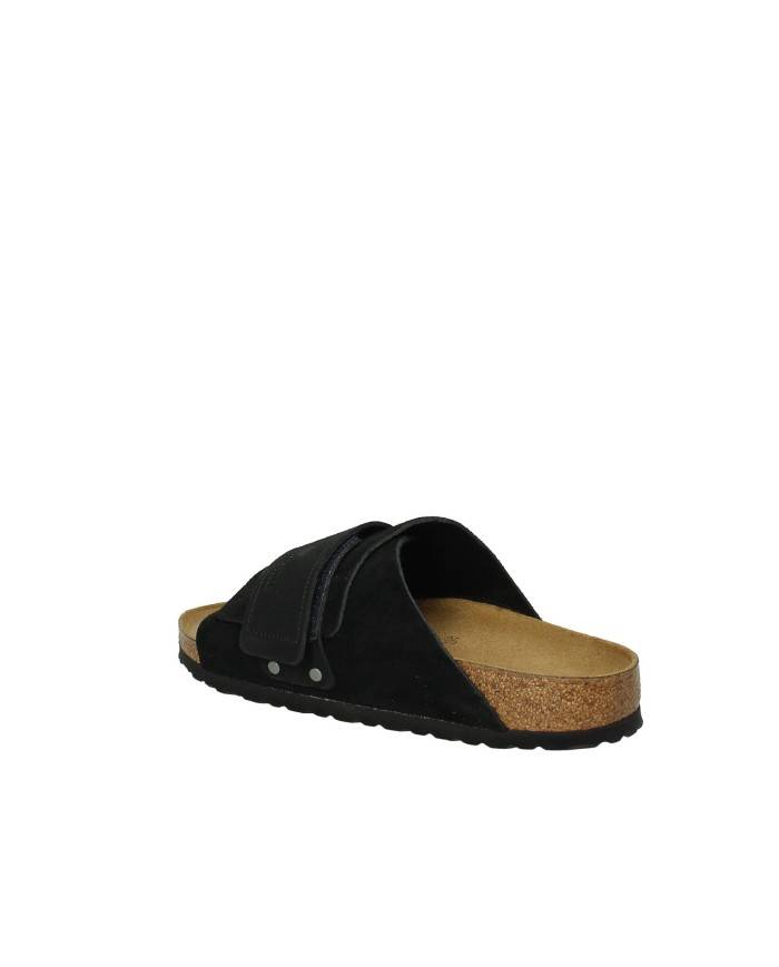Birkenstock Kyoto.1022566 Sandalo in nabuk e camoscio chiusura a strappo Nero Birkenstock Kyoto.1022566 Sandalo in nabuk e camoscio chiusura a strappo Nero