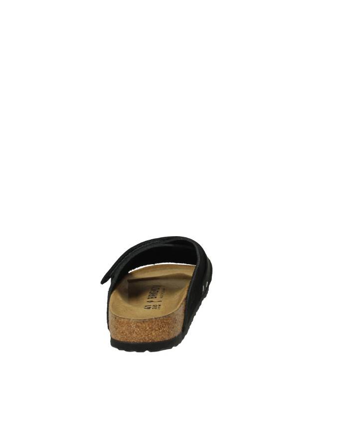 Birkenstock Kyoto.1022566 Sandalo in nabuk e camoscio chiusura a strappo Nero Birkenstock Kyoto.1022566 Sandalo in nabuk e camoscio chiusura a strappo Nero