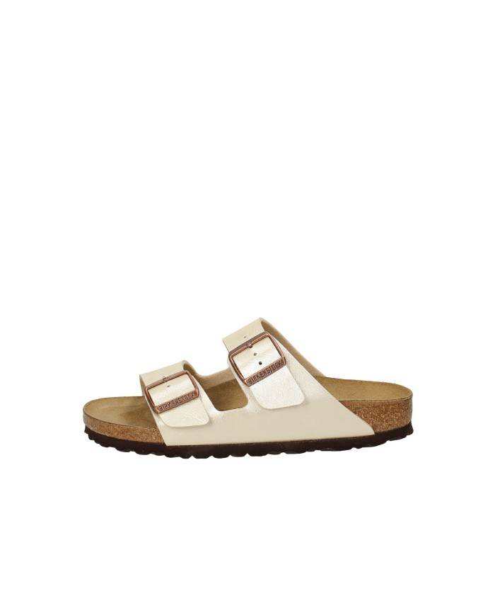 Birkenstock Arizona.1009921 Sandalo due cinturini in Birko-Flor® Beige Birkenstock Arizona.1009921 Sandalo due cinturini in Birko-Flor® Beige