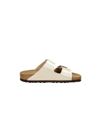 Birkenstock Arizona.1009921 Sandalo due cinturini in Birko-Flor® Beige