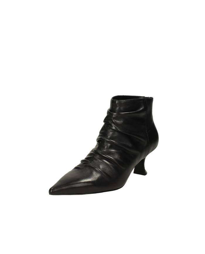 Jeannot 533.A Tronchetto in nappa plissettato Nero