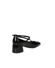 Jeannot 561.M Decollété in vernice con cinturino Nero