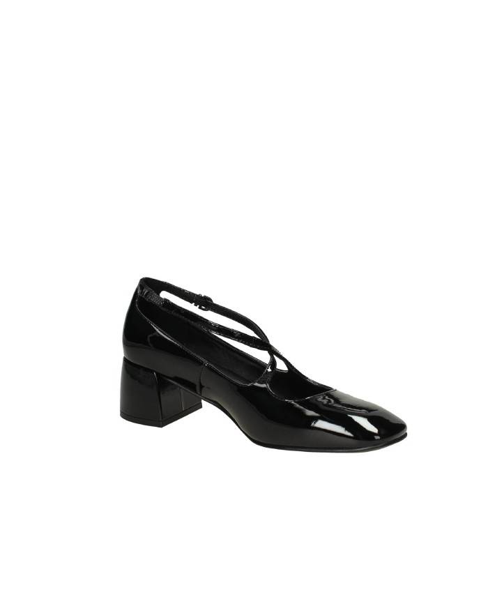 Jeannot 561.M Decollété in vernice con cinturino Nero