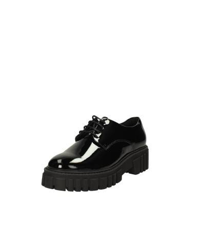 Clarks Page Walk.178685 Derby stringate in vernice Nero