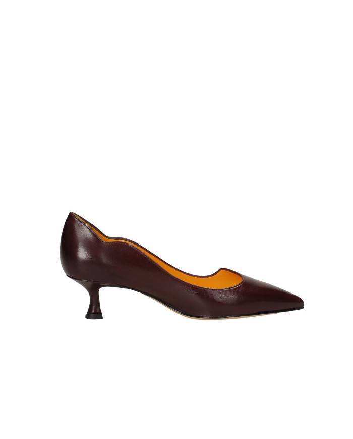 Mara Bini W231003 Décolleté con scollo asimmetrico in nappa Vinaccia