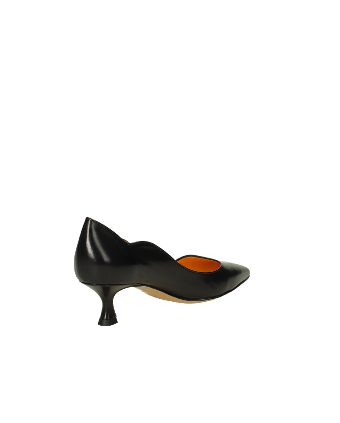 Mara Bini W231003 Décolleté con scollo asimmetrico in nappa Nero