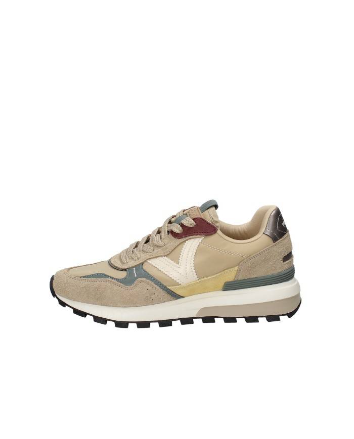 Victoria 1156107 Sneaker in nylon e camoscio Sabbia e Verde