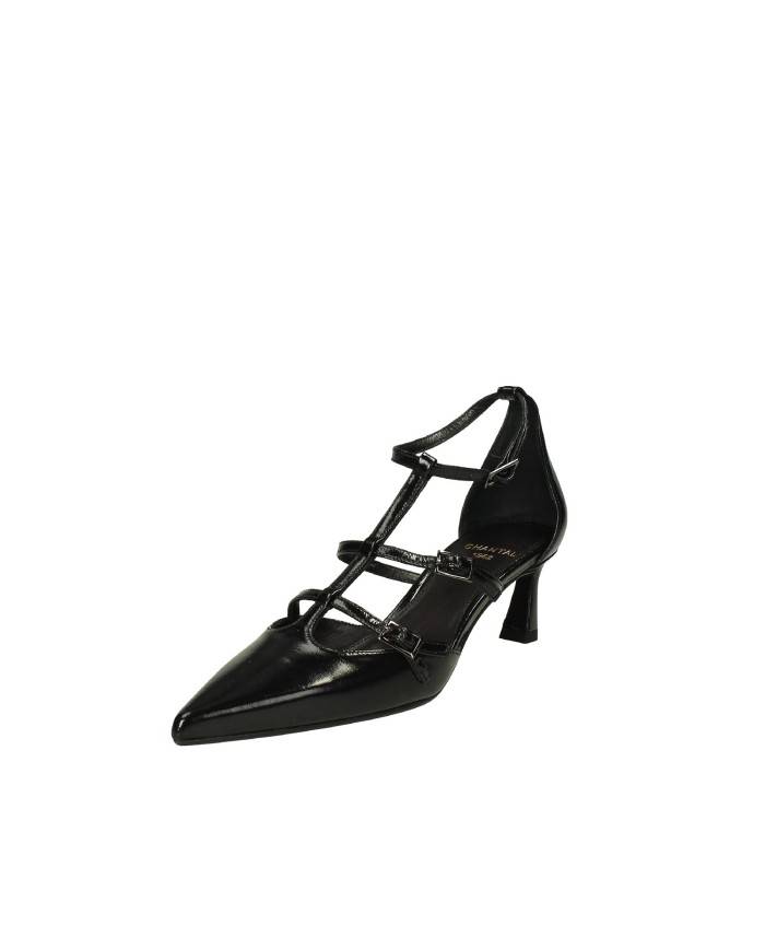 Chantal 2370 Décolleté T-Bar in naplak Nero Chantal 2370 Décolleté T-Bar in naplak Nero