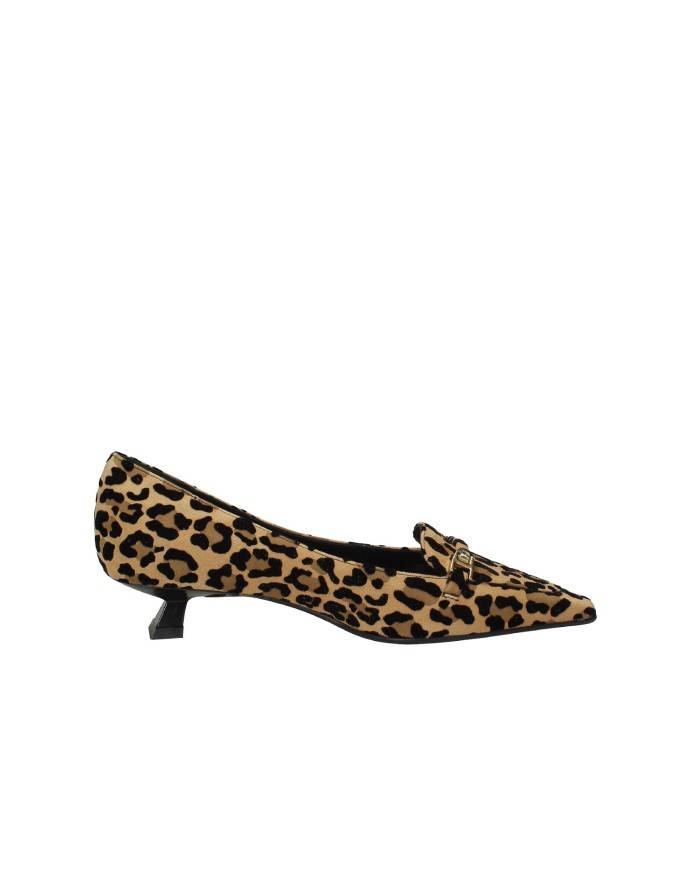 Chantal 2404 Decollété "kitten heel" in camoscio Leopardo Chantal 2404 Decollété "kitten heel" in camoscio Leopardo
