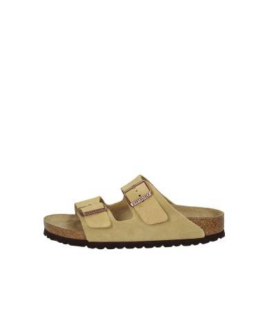 Birkenstock Arizona.1026174 Sandalo Arizona in camoscio Crema Birkenstock Arizona.1026174 Sandalo Arizona in camoscio Crema