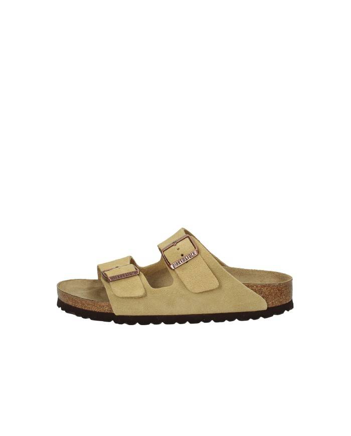 Birkenstock Arizona.1026174 Sandalo Arizona in camoscio Crema Birkenstock Arizona.1026174 Sandalo Arizona in camoscio Crema