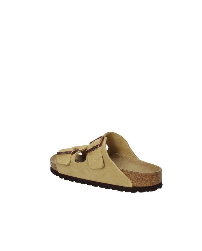 Birkenstock Arizona.1026174 Sandalo Arizona in camoscio Crema Birkenstock Arizona.1026174 Sandalo Arizona in camoscio Crema