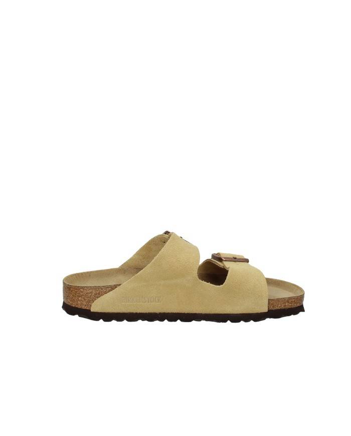 Birkenstock Arizona.1026174 Sandalo Arizona in camoscio Crema Birkenstock Arizona.1026174 Sandalo Arizona in camoscio Crema
