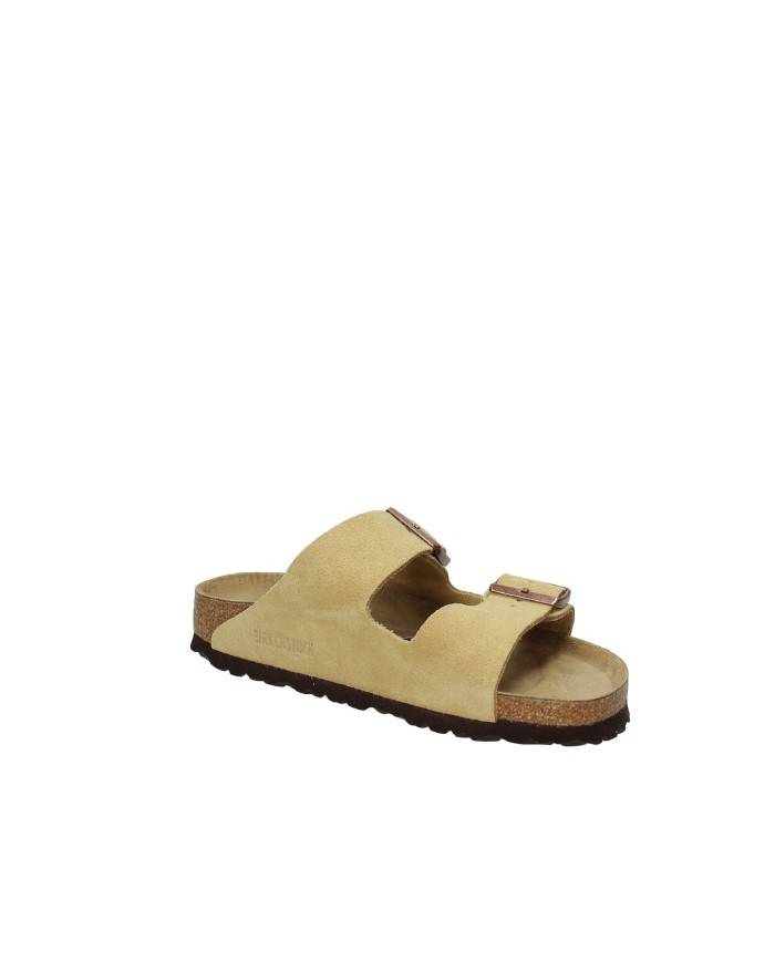 Birkenstock Arizona.1026174 Sandalo Arizona in camoscio Crema Birkenstock Arizona.1026174 Sandalo Arizona in camoscio Crema