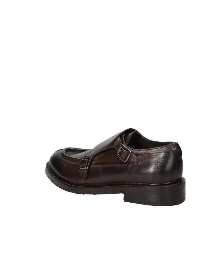 JP David 60 Mocassino "Monkstrip" doppia fibbia in pelle Testa Moro