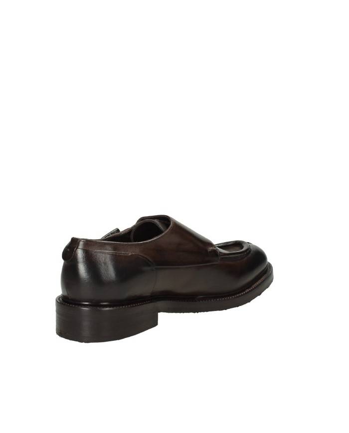 JP David 60 Mocassino "Monkstrip" doppia fibbia in pelle Testa Moro