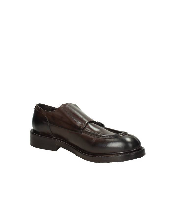 JP David 60 Mocassino "Monkstrip" doppia fibbia in pelle Testa Moro