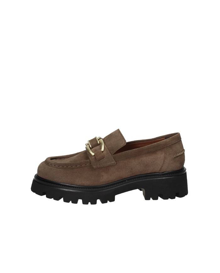 VSL 7705 Mocassino carrarmato in camoscio Taupe