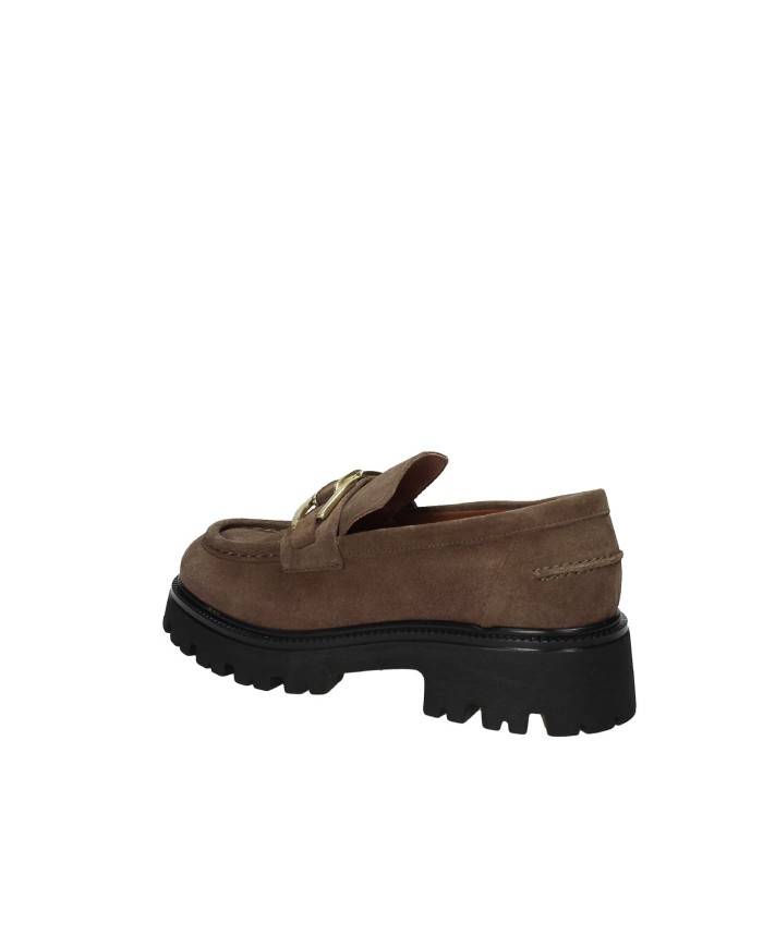 VSL 7705 Mocassino carrarmato in camoscio Taupe