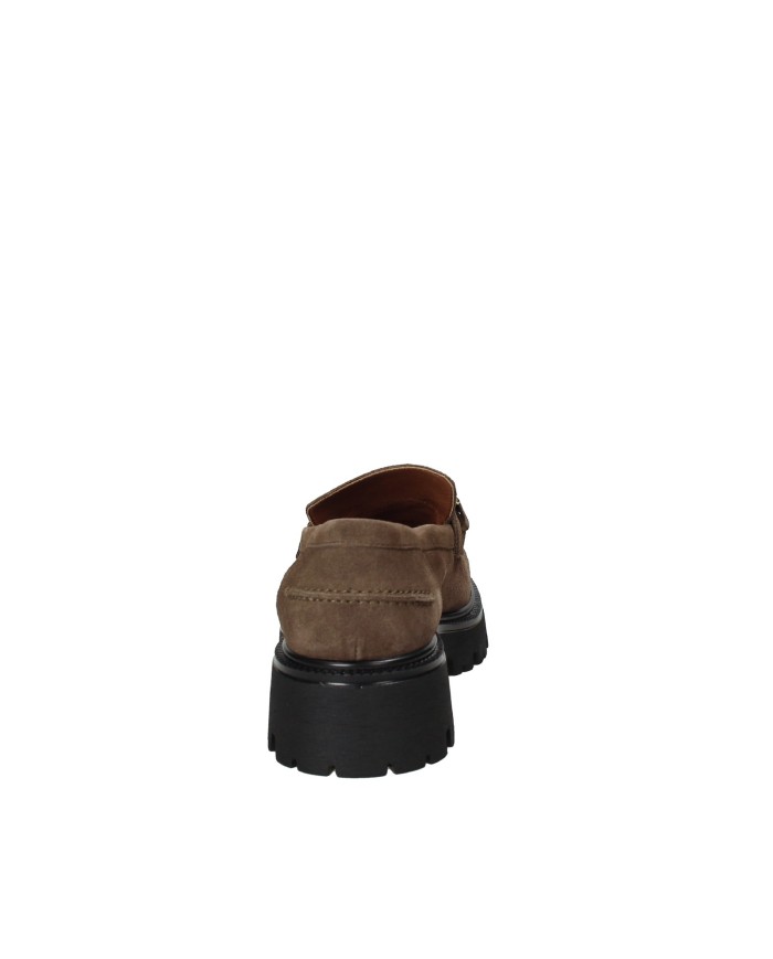 VSL 7705 Mocassino carrarmato in camoscio Taupe