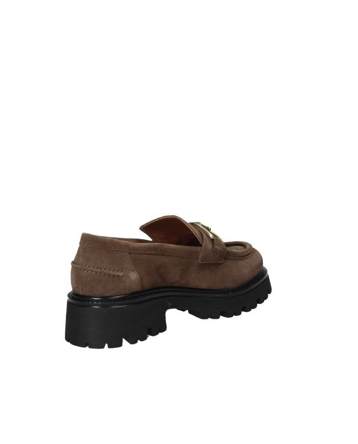 VSL 7705 Mocassino carrarmato in camoscio Taupe