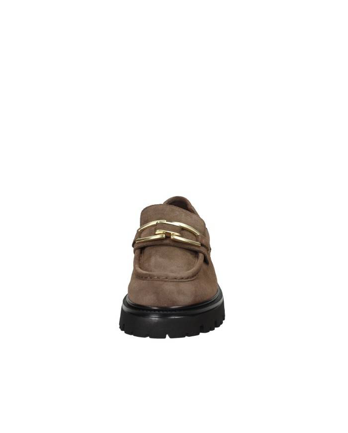 VSL 7705 Mocassino carrarmato in camoscio Taupe