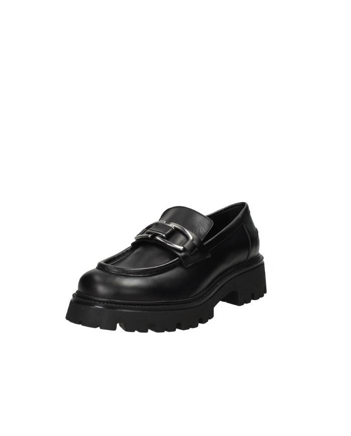 VSL 7705 Mocassino carrarmato in pelle opaca Nero