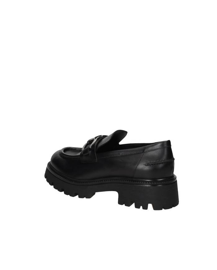 VSL 7705 Mocassino carrarmato in pelle opaca Nero