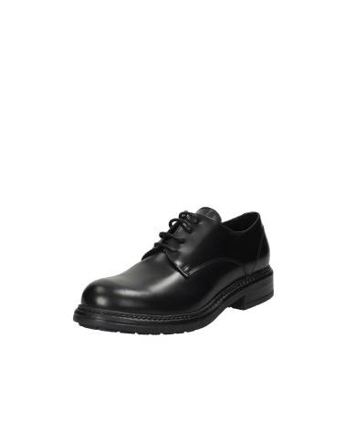 VSL 5419 Stringata derby in pelle Nero