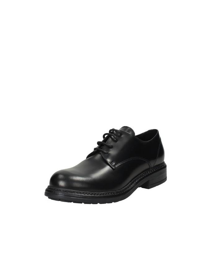 VSL 5419 Stringata derby in pelle Nero