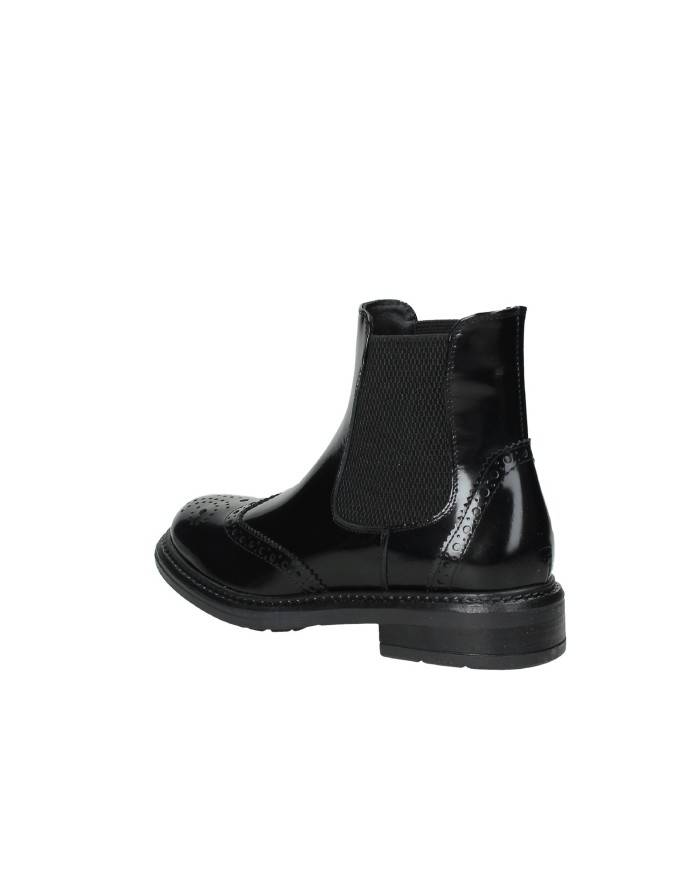 VSL 7606 Stivaletto Beatles in pelle lucida Nero