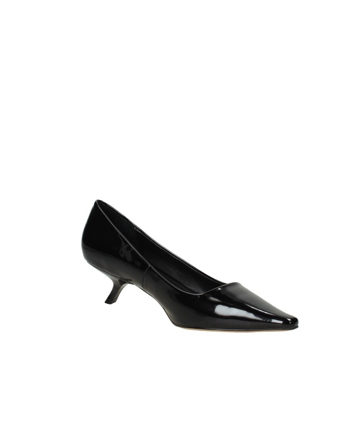 Lola Cruz 197z20bk Decollété kitten heel in vernice Nero