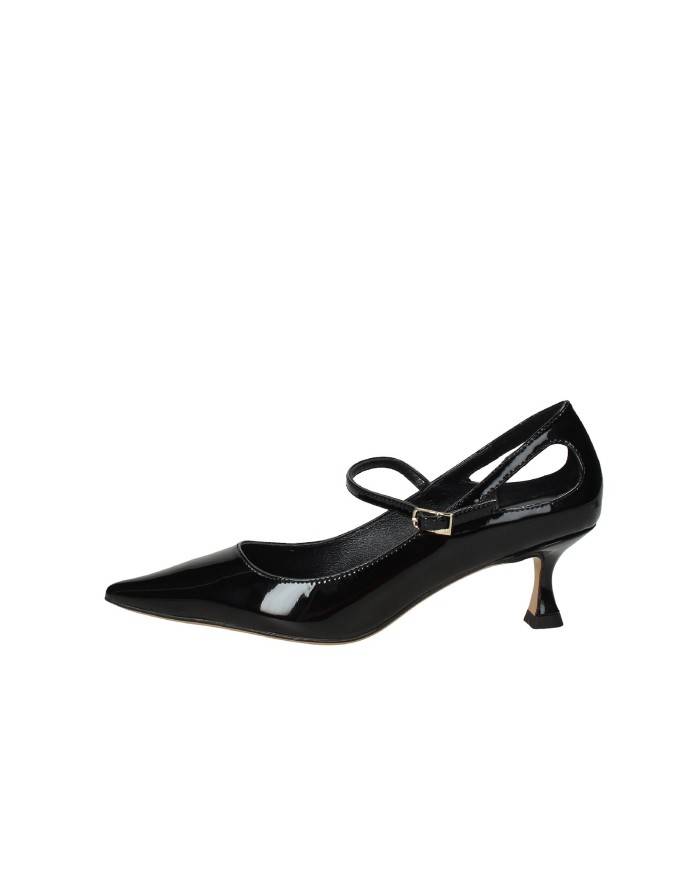 Lola Cruz 208z20bk Decollété in vernice con cinturino Nero