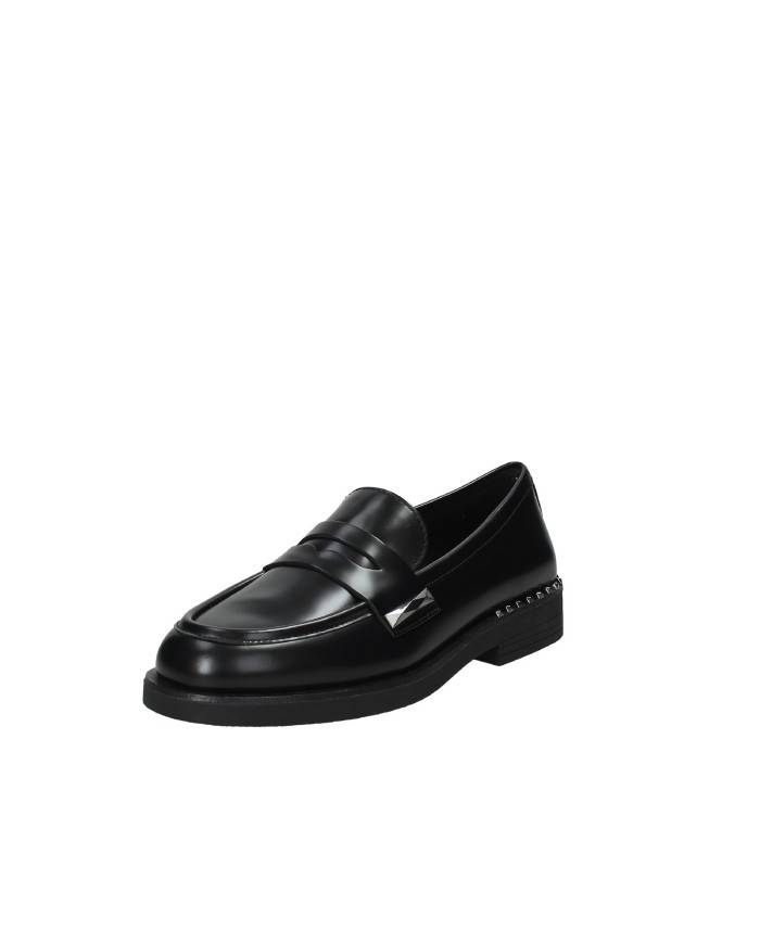 Ash WhisperStuds01 Mocassino in pelle con borchie Nero Ash WhisperStuds01 Mocassino in pelle con borchie Nero